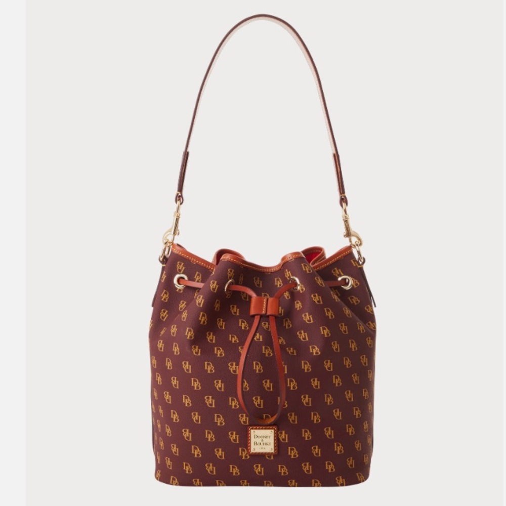 Dooney & Bourke Coated Cotton Gretta Drawstring Shoulder Bag